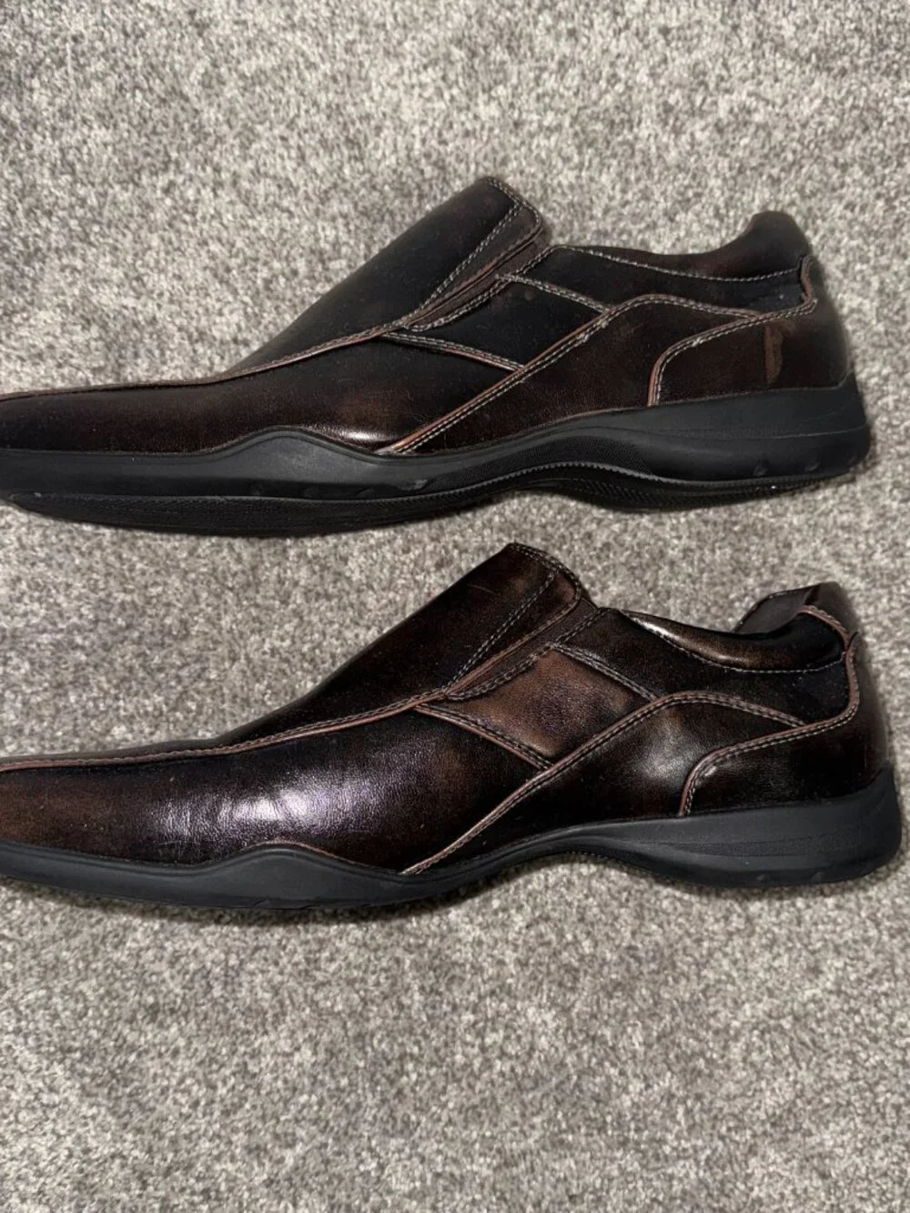 APT 9  Dress Shoes Leather Brown Size 11 Men’s